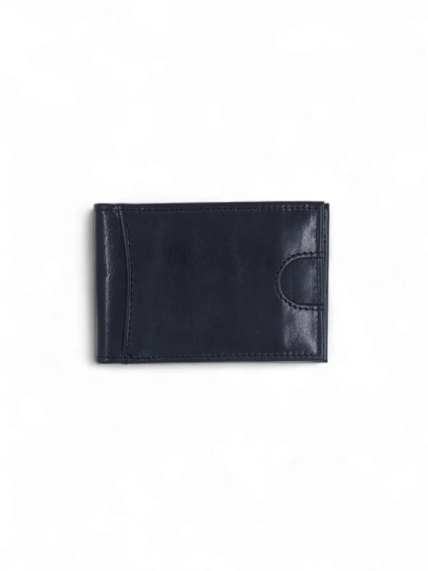 Biloro Italian VT Leather Card Holder – Black | Slim & Premium Design|
