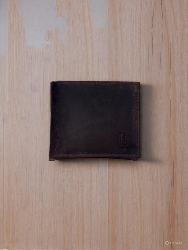 Biloro Premium Hunter Leather Wallet - Coffee Brown